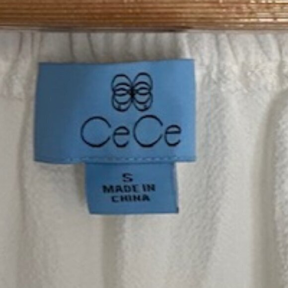 NWT CeCe Square Neck Blouse in Soft Ecru Small - Picture 3 of 7